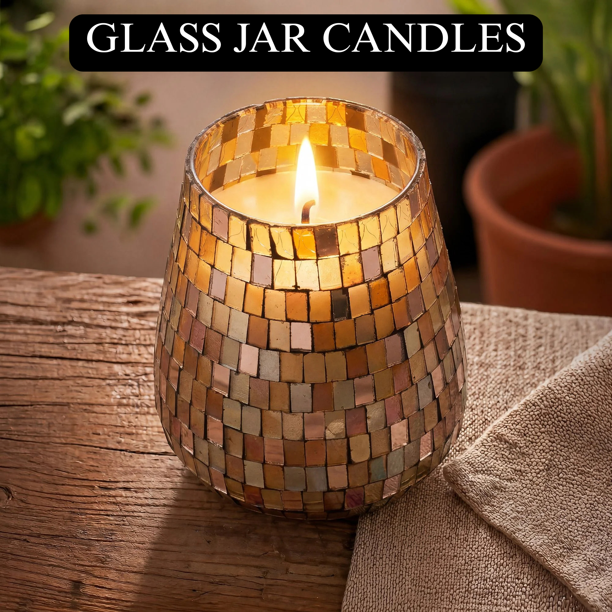GLASS JAR CANDLES