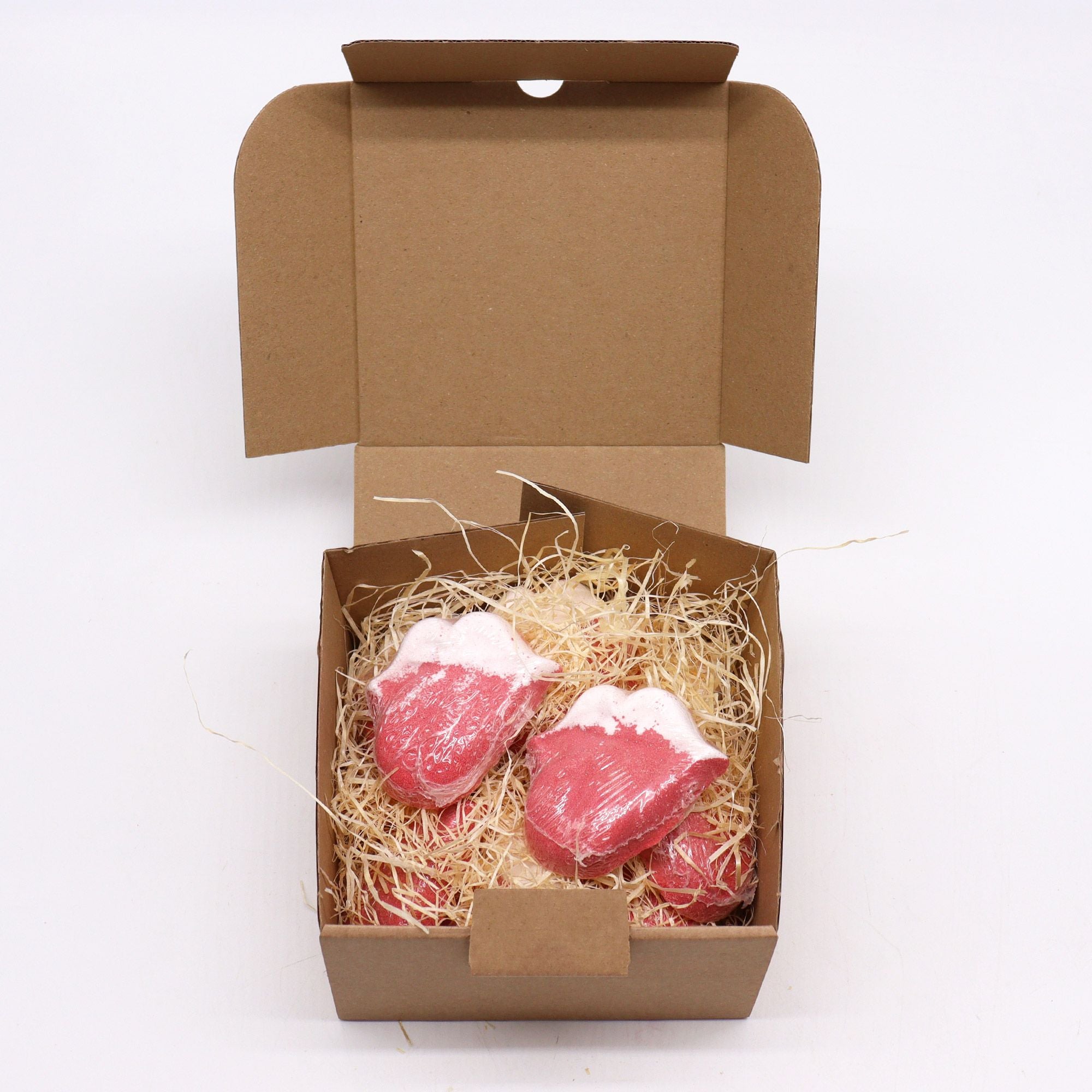 Lips Bath Bomb - Raspberry & Pomegranate | 60g | Velora