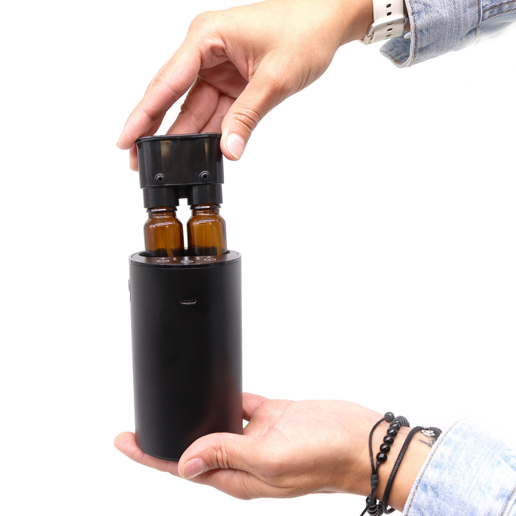 Dual Waterless Oil Nebulizer | Switchable Bottles | USB-C | Velora