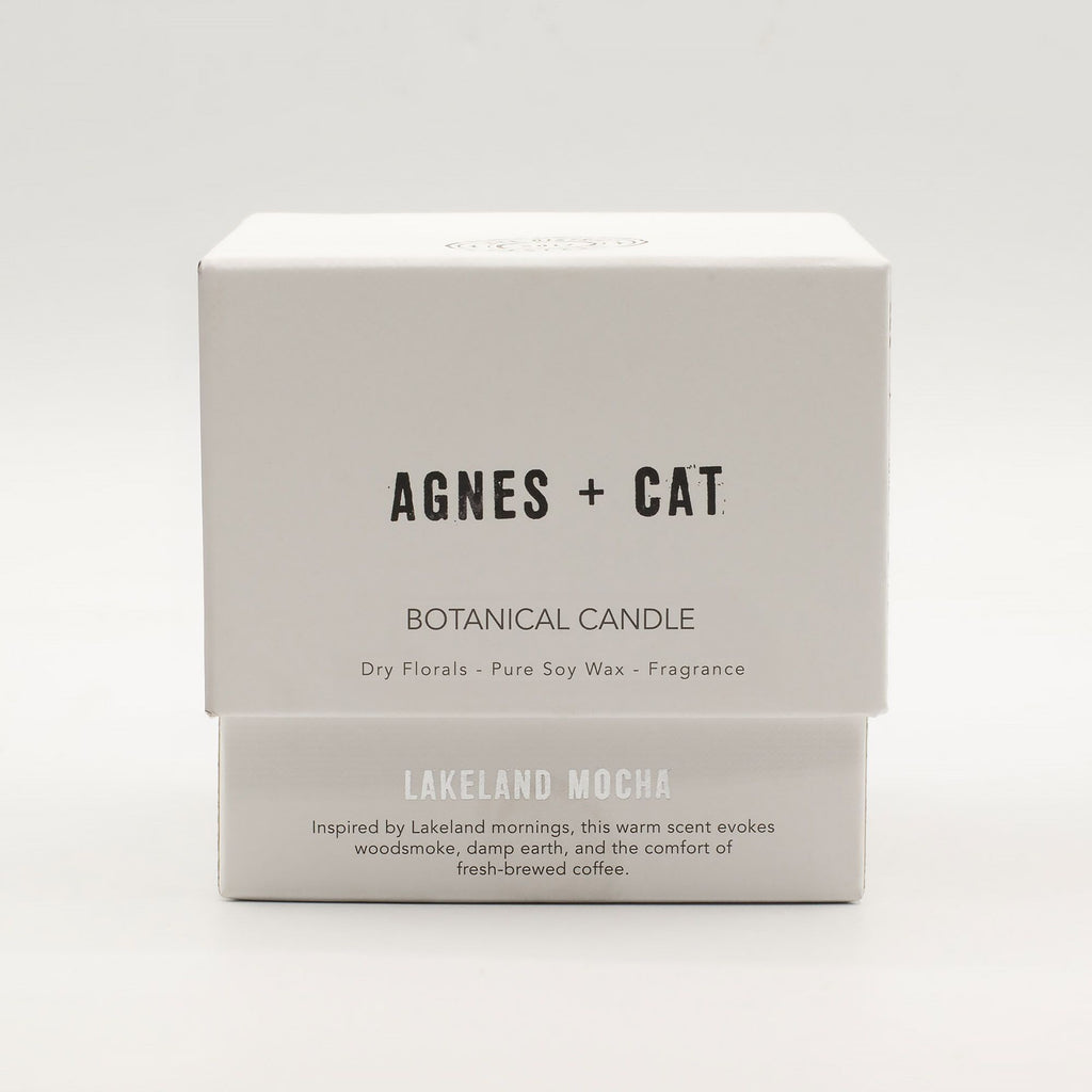 Agnes + Cat Botanical Soy Wax Candle - Lakeland Mocha | Velora