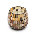 Small Glass Jar Candle - Amber Mosaic | Velora