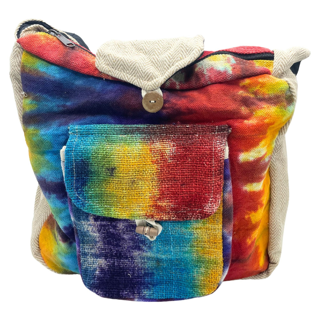 Tie-Dye Hemp Study Bag – With Front Pocket | Velora