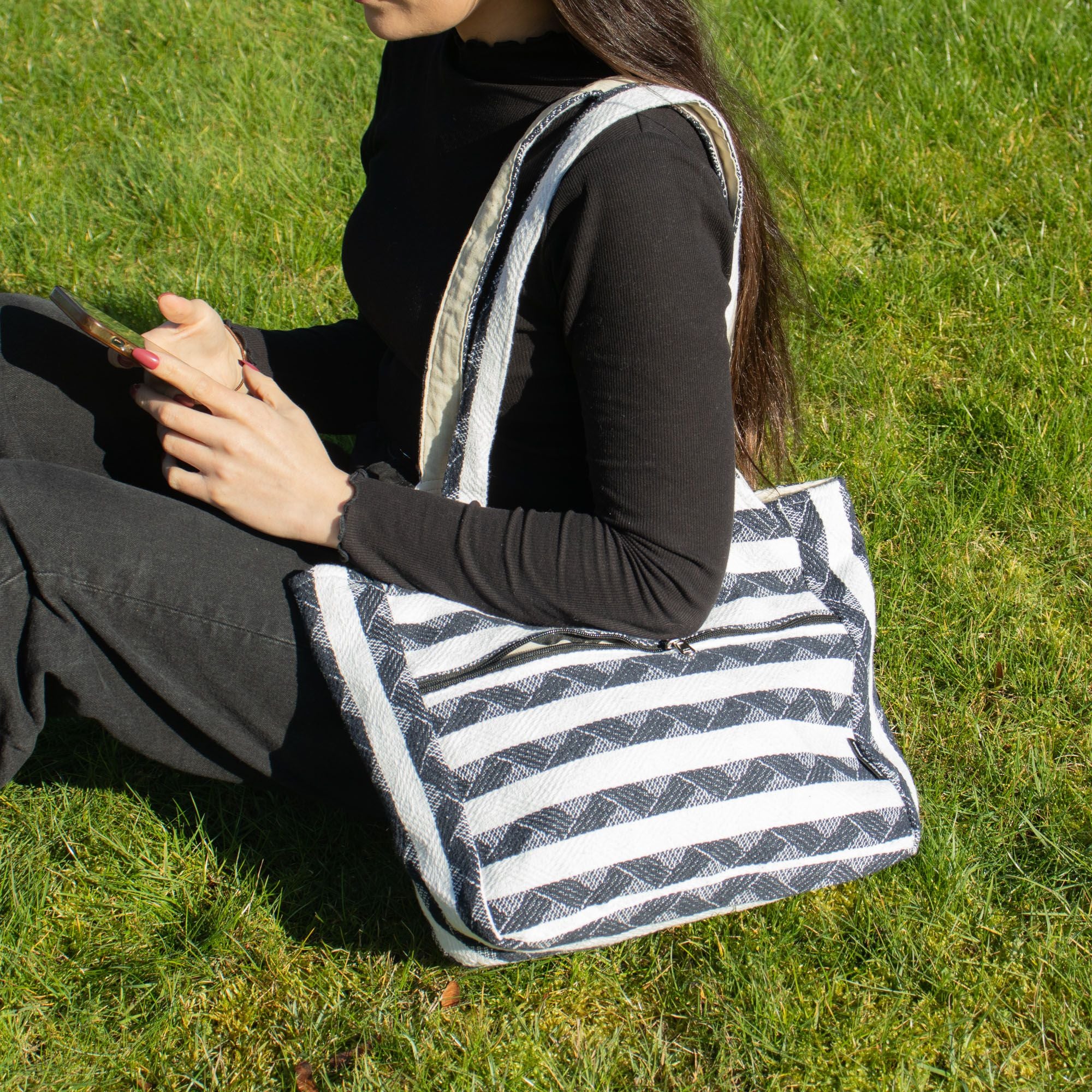 Atlas Nomad Wander Muse Sari Jacquard Tote Bag | Nomad Collection | Velora