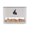 White Blaze Aroma Diffuser | Himalayan Salt Chamber | Flame Effect | Velora