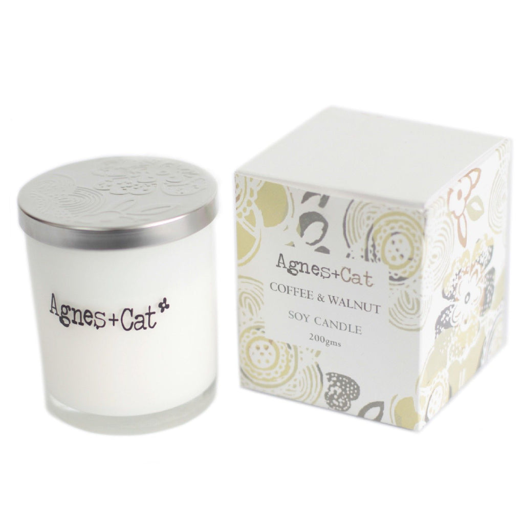 Agnes + Cat Votive Candle - Coffee and Walnut | Velora