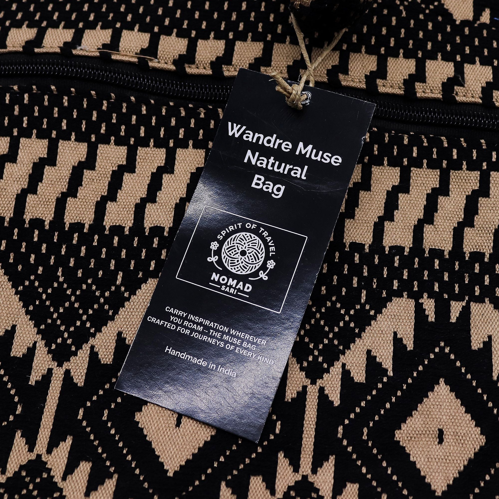 Desert Loom Wander Muse Sari Jacquard Tote Bag | Nomad Collection | Velora