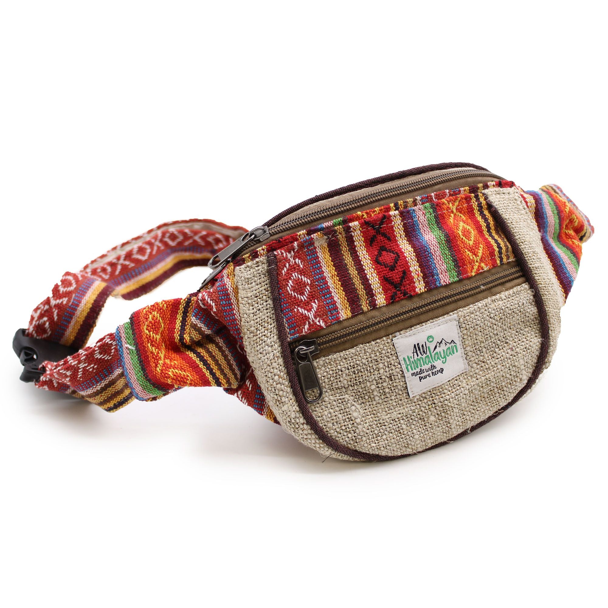 Hemp & Cotton Bum Bag – Assorted Designs | Velora