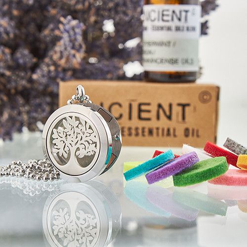 Aromatherapy Diffuser Necklace - Tree of Life 25mm | Velora