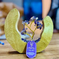 Gemstone Tree Garden - Amethyst | Mango Wood Ring | 60 Stones | Velora