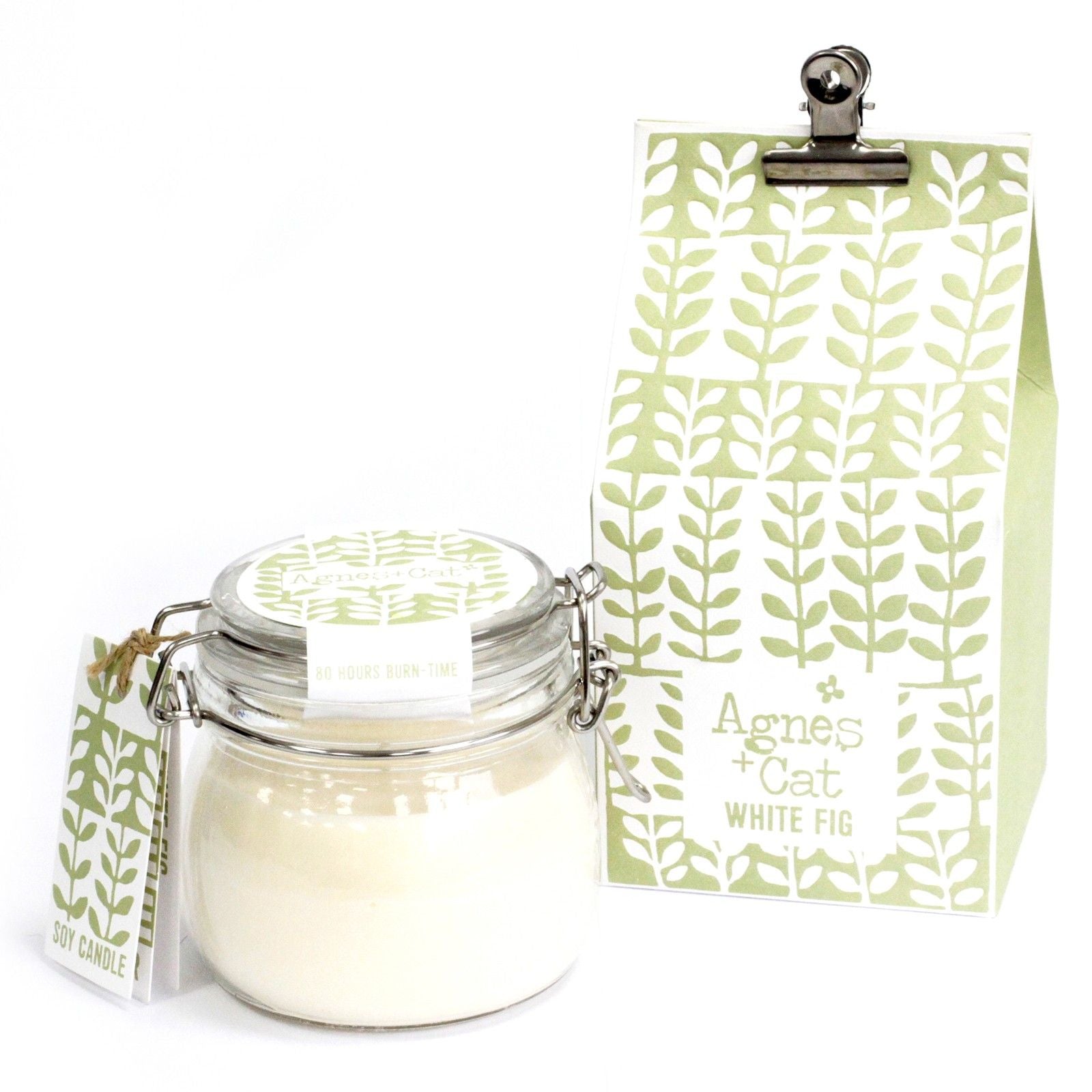 Agnes + Cat Kilner Jar Candle - White Fig | Velora