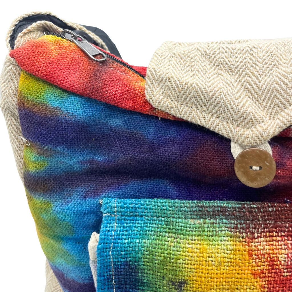 Tie-Dye Hemp Study Bag – With Front Pocket | Velora