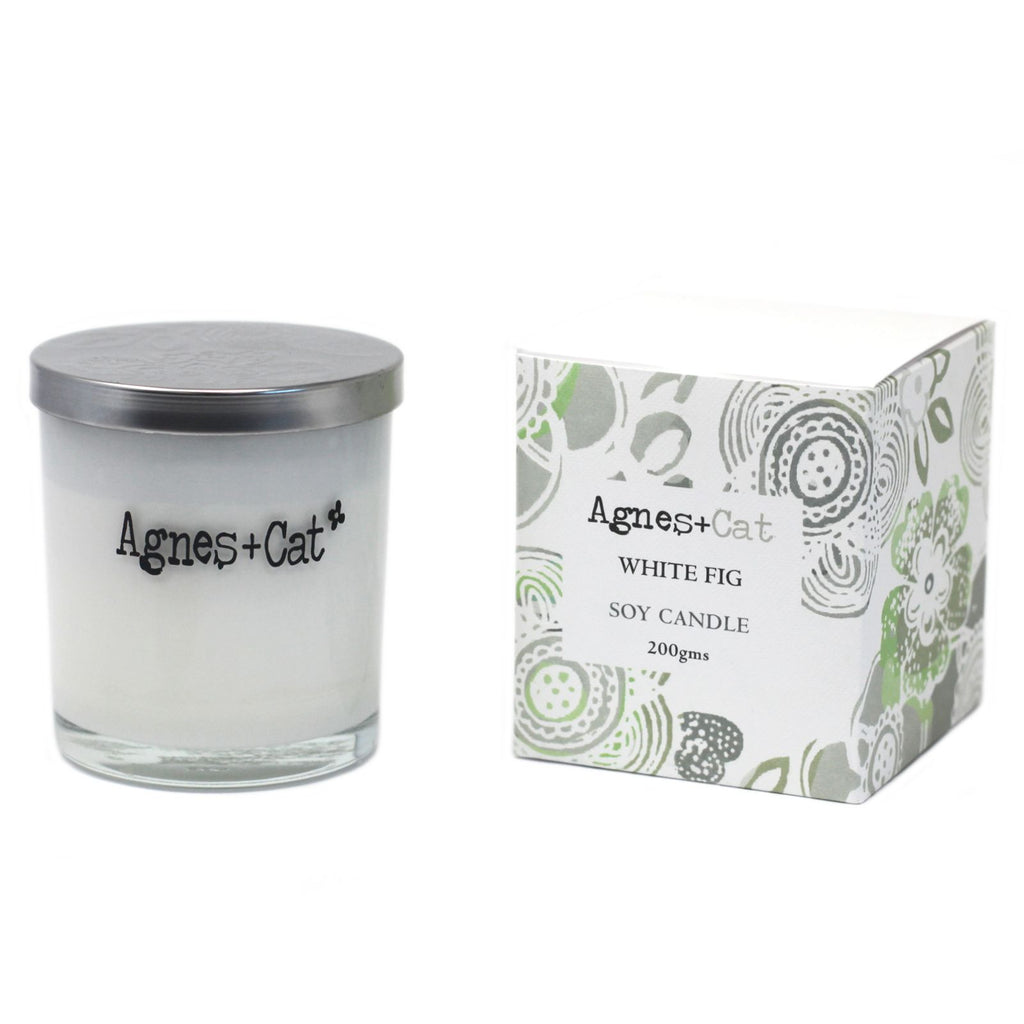 Agnes + Cat Votive Candle - White Fig | Velora