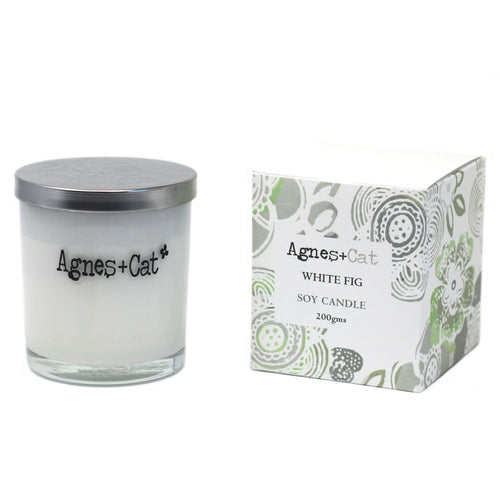 Agnes + Cat Votive Candle - White Fig | Velora