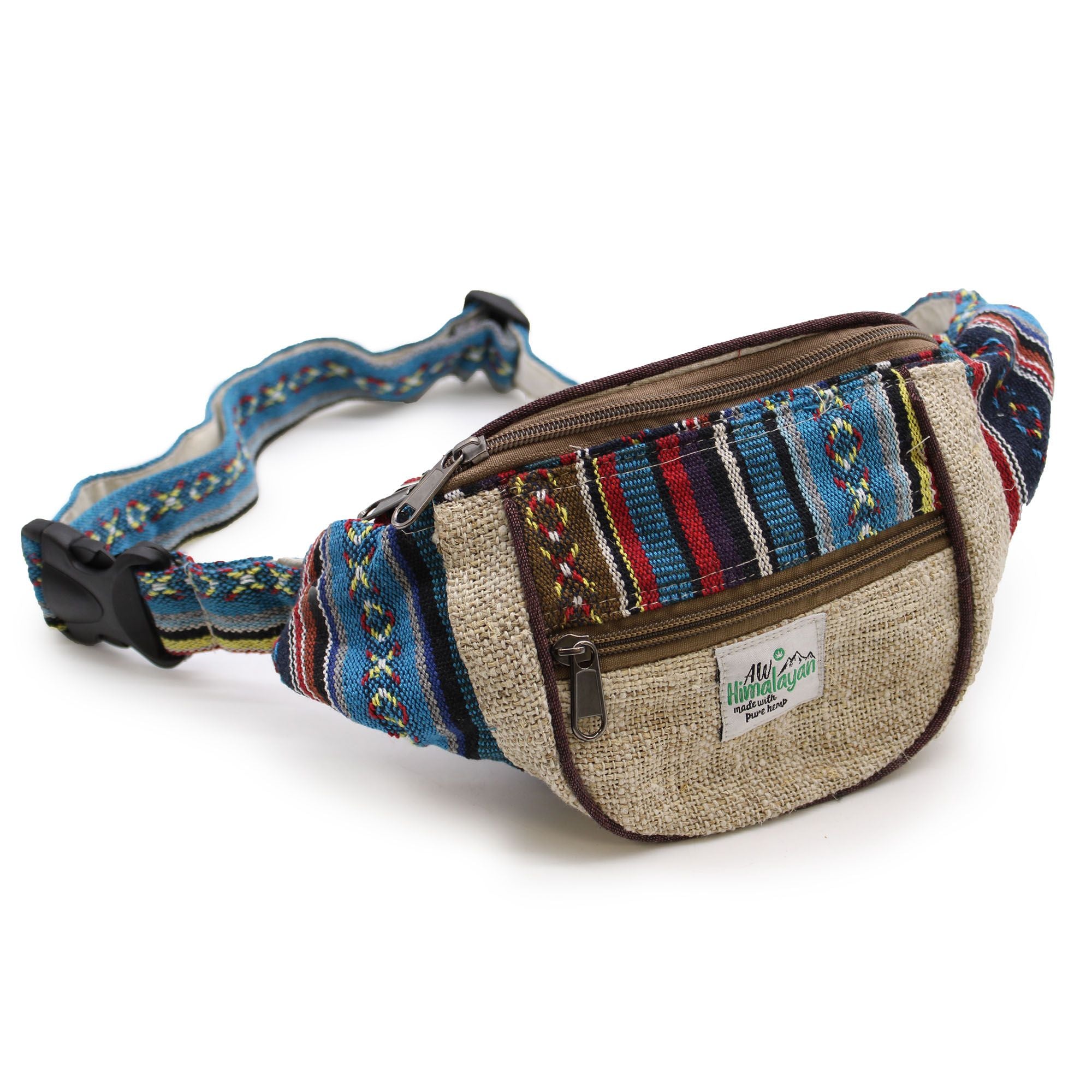 Hemp & Cotton Bum Bag – Assorted Designs | Velora