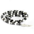 Angel Wing Gemstone Necklace - Grey Agate | Velora