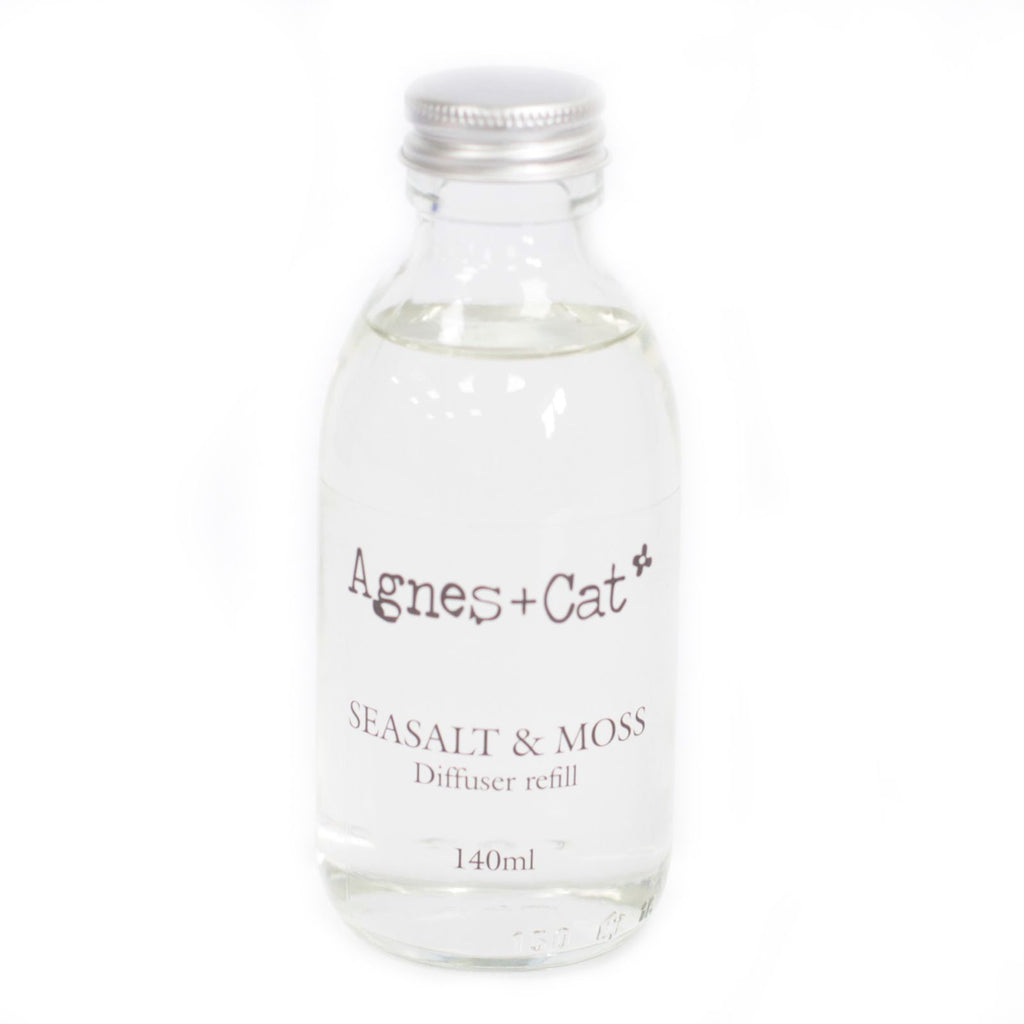 Agnes + Cat Reed Diffuser Refill - Sea Salt & Moss 140ml | Velora