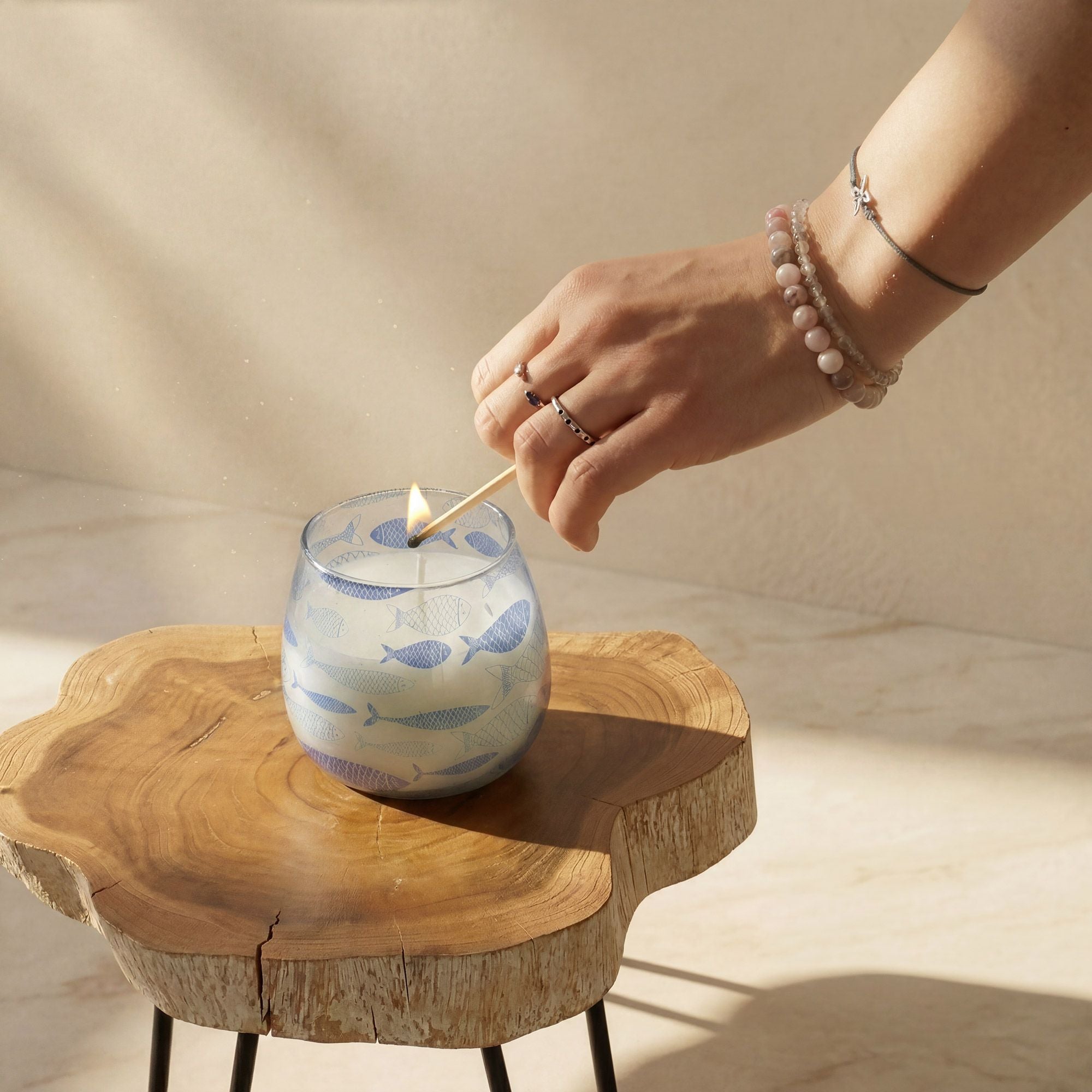Small Glass Jar Candle - Seabreeze | Velora