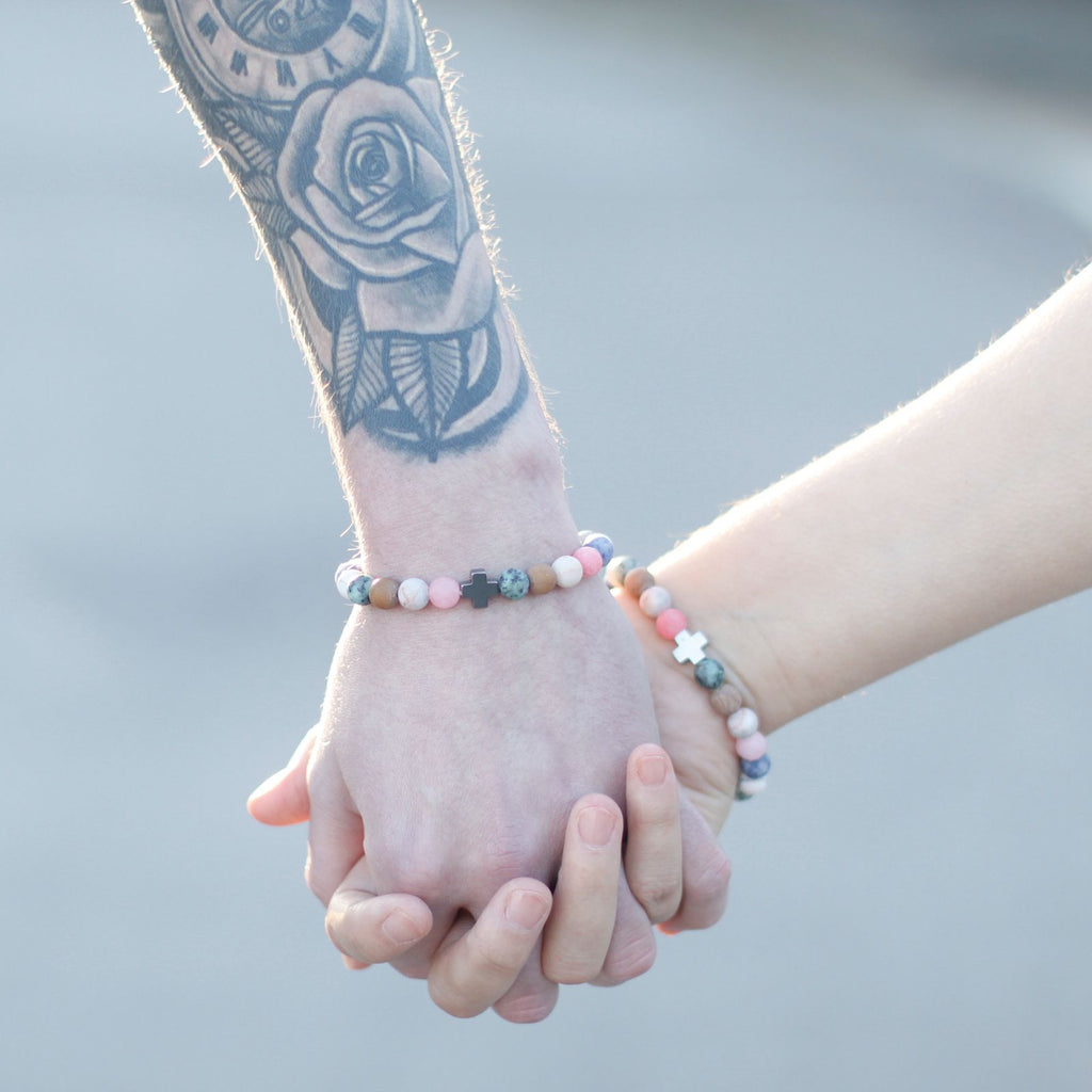 Gemstone Friendship Bracelets - Peace | Picasso Jasper & White Howlite | Velora