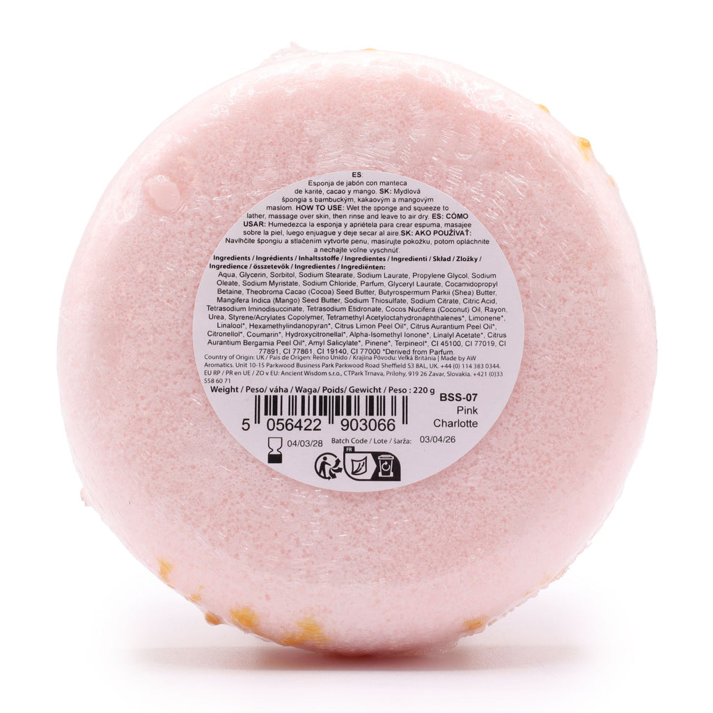 Butter Bubble Soap Sponge - Pink Charlotte | Velora