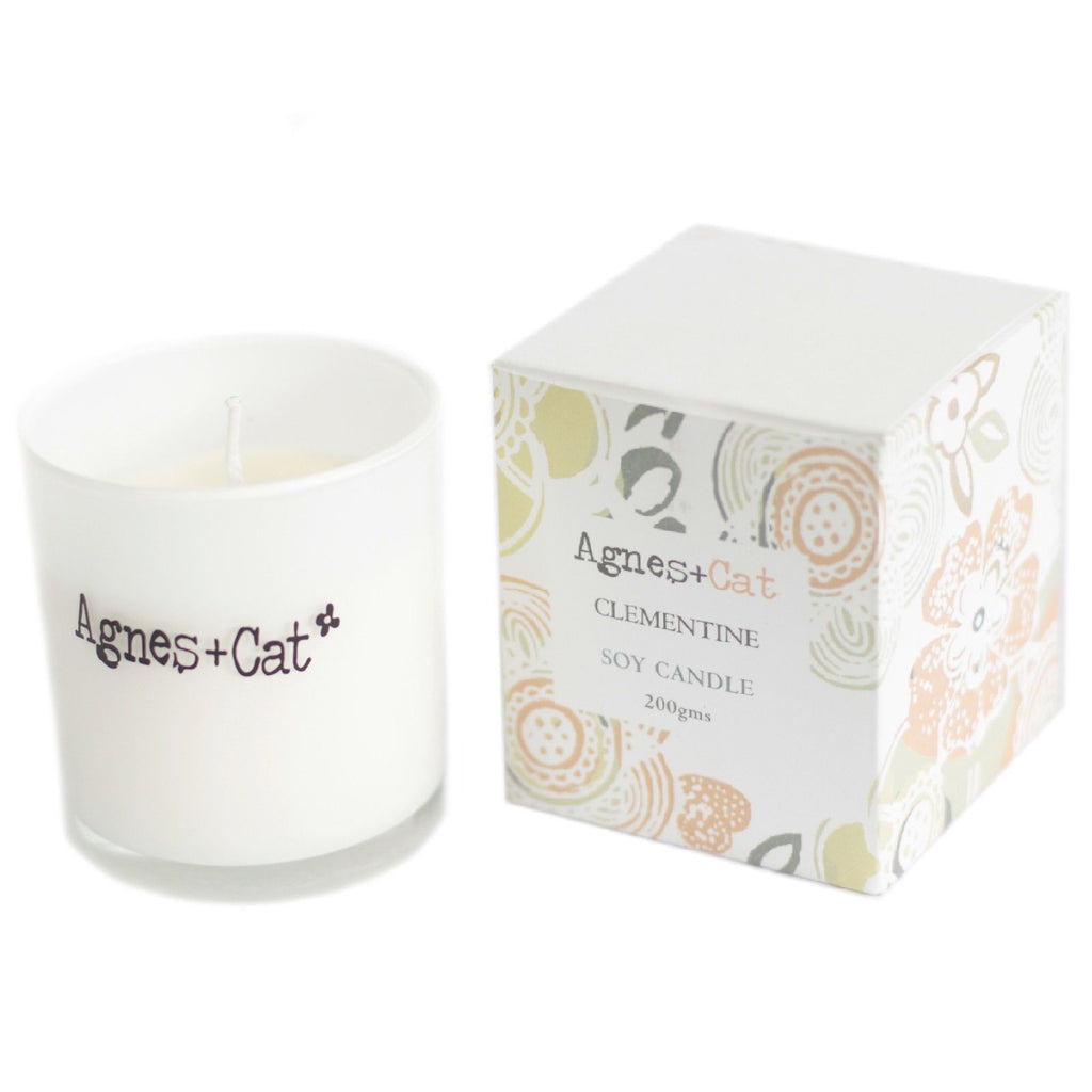 Agnes + Cat Votive Candle - Clementine | Velora
