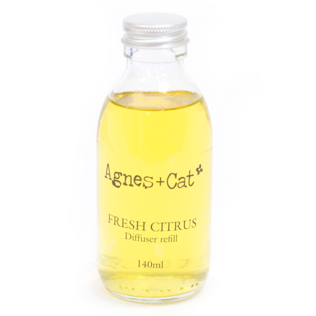 Agnes + Cat Reed Diffuser Refill - Fresh Citrus 140ml | Velora
