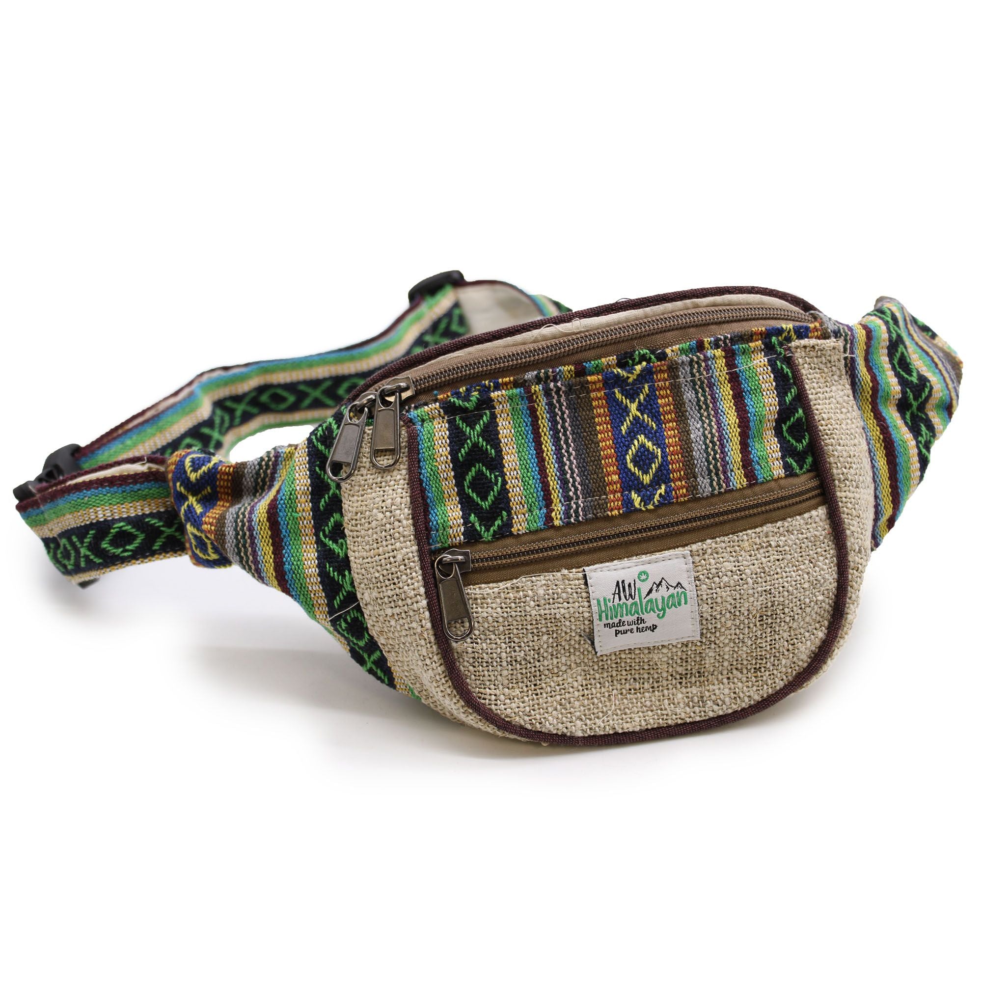 Hemp & Cotton Bum Bag – Assorted Designs | Velora