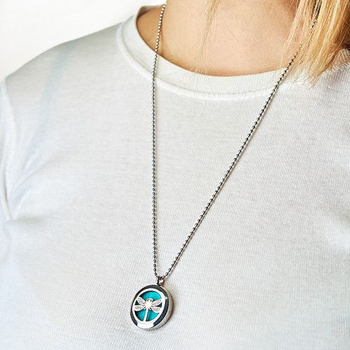 Aromatherapy Diffuser Necklace - Music Notes 25mm | Velora