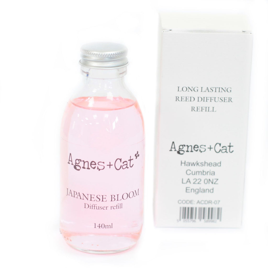 Agnes + Cat Reed Diffuser Refill - Japanese Bloom 140ml | Velora