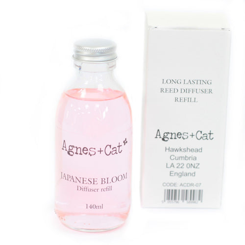 Agnes + Cat Reed Diffuser Refill - Japanese Bloom 140ml | Velora