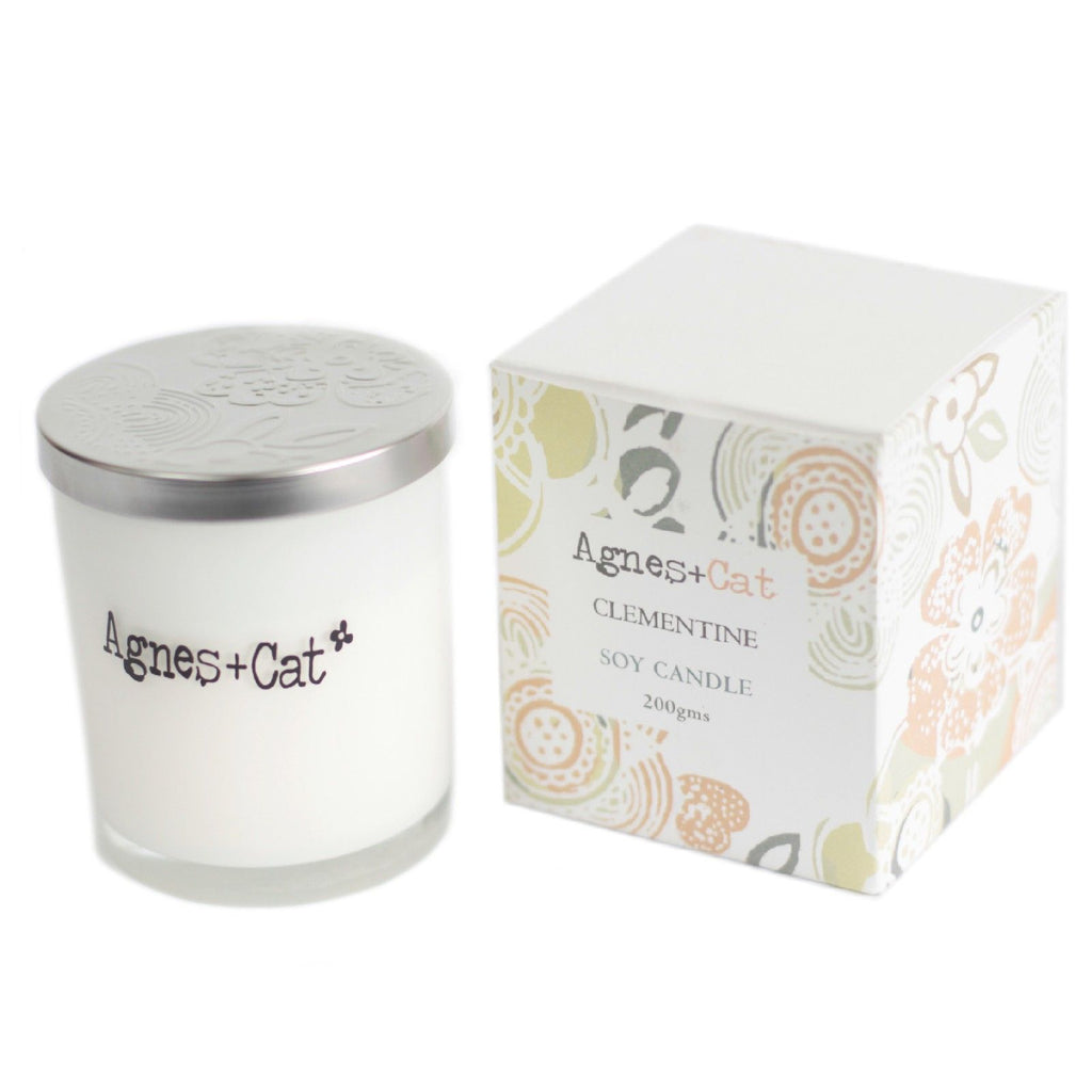 Agnes + Cat Votive Candle - Clementine | Velora