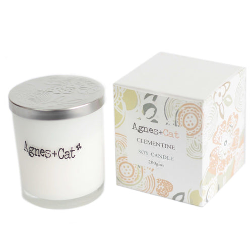 Agnes + Cat Votive Candle - Clementine | Velora