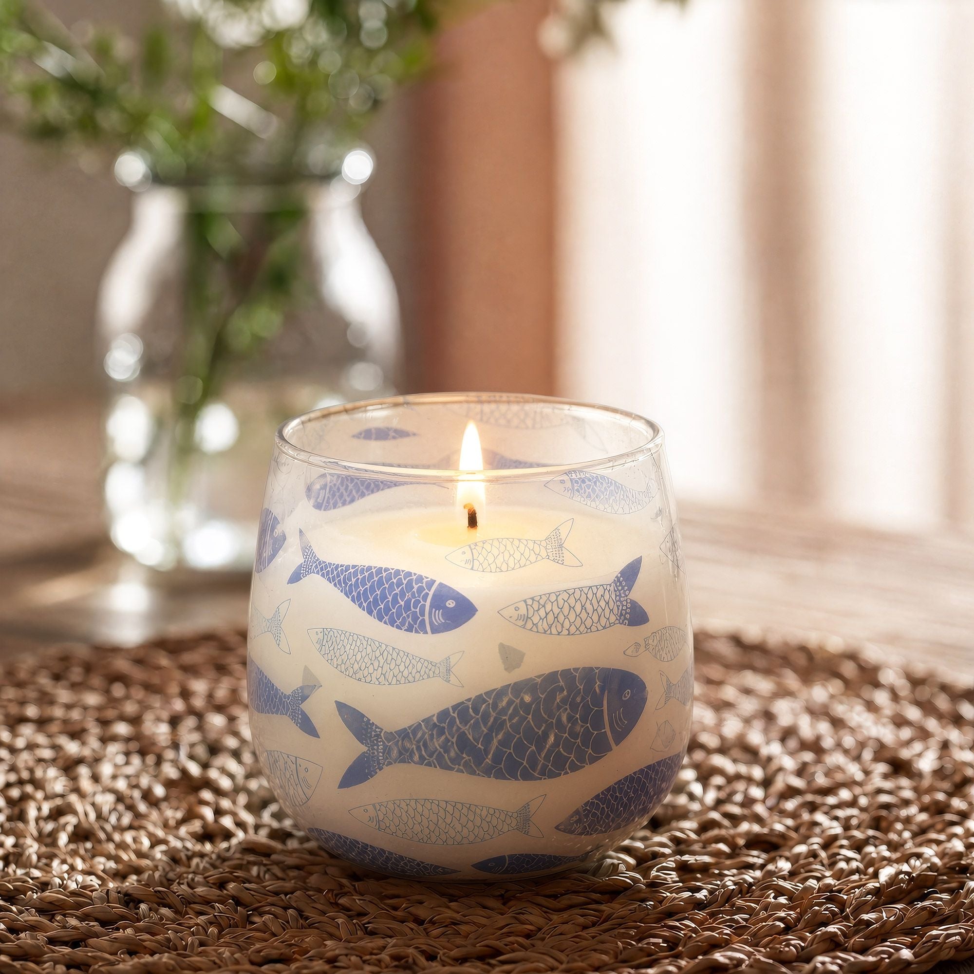 Medium Glass Jar Candle - Seabreeze | Velora