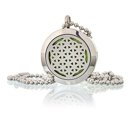 Aromatherapy Diffuser Necklace - Flower of Life 25mm | Velora