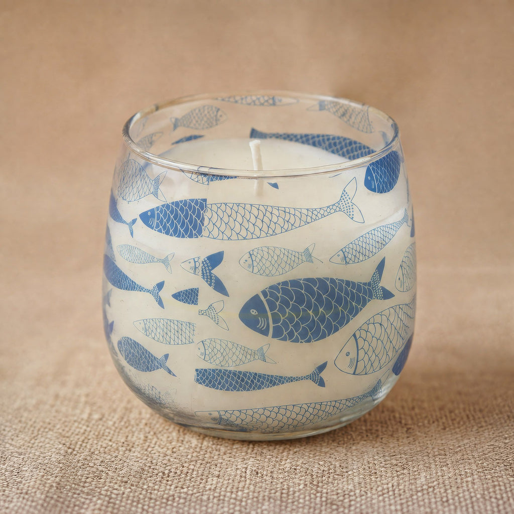 Medium Glass Jar Candle - Seabreeze | Velora