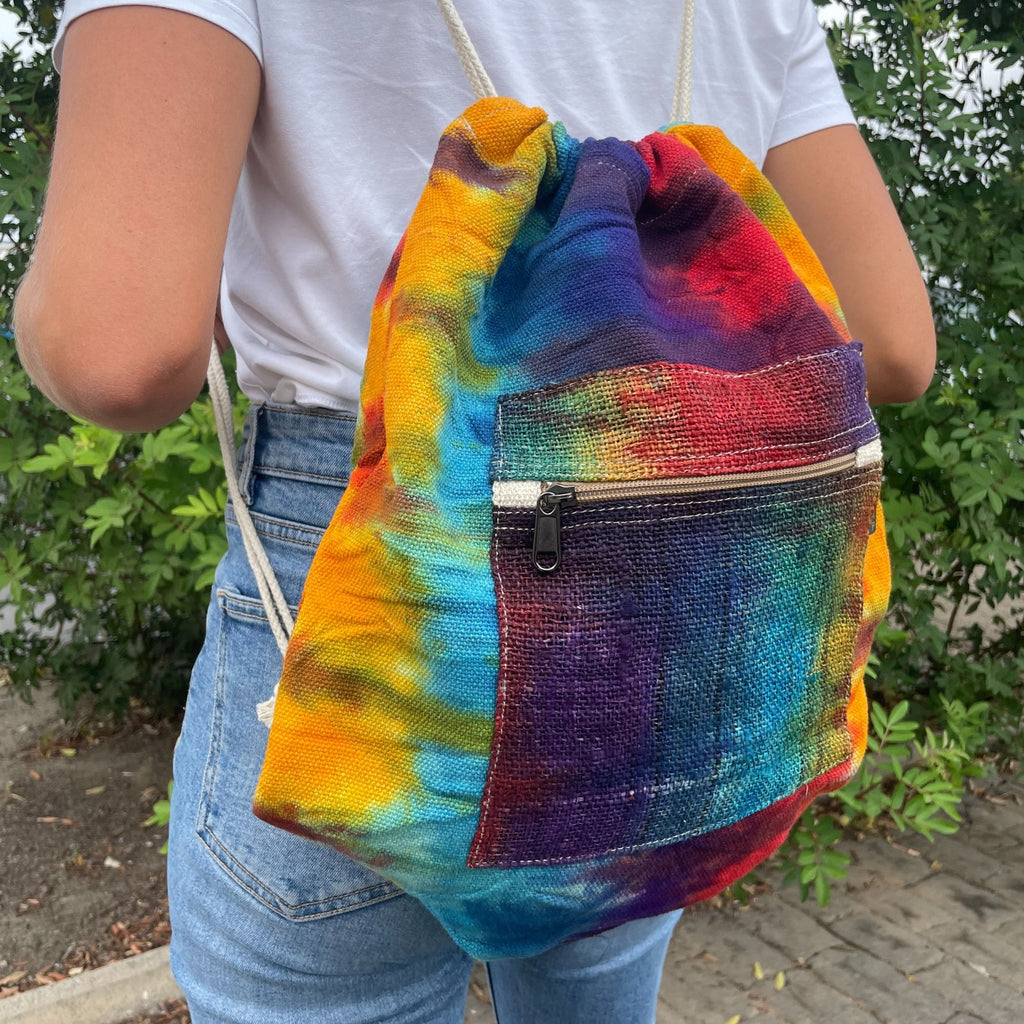 Tie-Dye Hemp String Bag | Velora