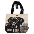 Iconic Classic Tote Bag - It's a Dog's Life - White 10oz | Velora