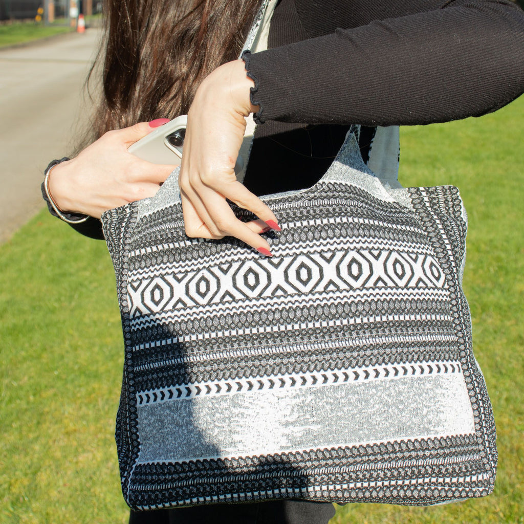 Urban Caravan Wander Muse Sari Jacquard Tote Bag | Nomad Collection | Velora