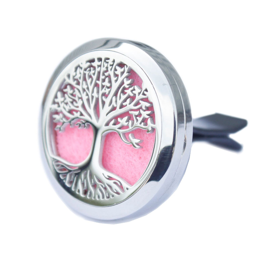 Tree of Life Car Diffuser Kit 30mm - Stainless Steel Locket | Velora
