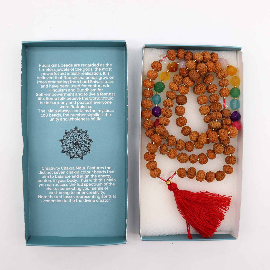 Creativity Chakra Bali Mala Necklace | Handcrafted Spiritual Jewellery | Velora