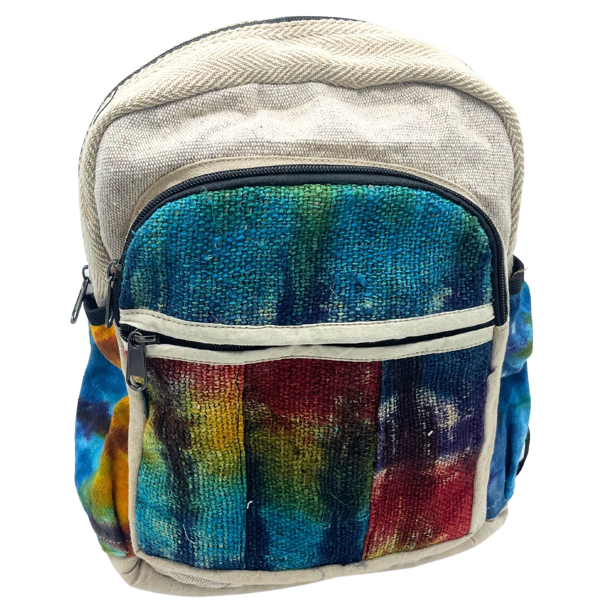 Tie-Dye Hemp Medium Backpack – No Print | Velora