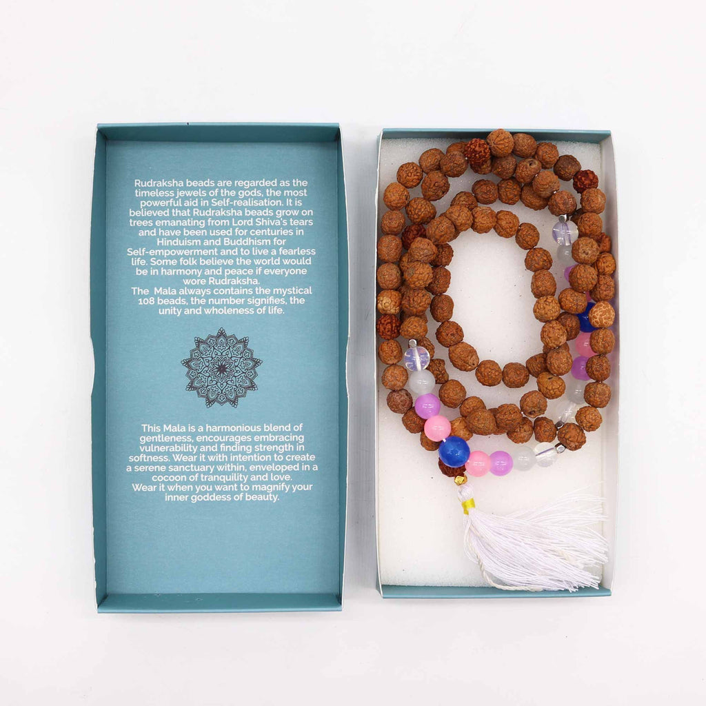 Beauty Goddess Bali Mala Necklace | Handcrafted Spiritual Jewellery | Velora