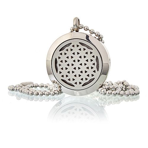 Aromatherapy Diffuser Necklace - Flower of Life 25mm | Velora