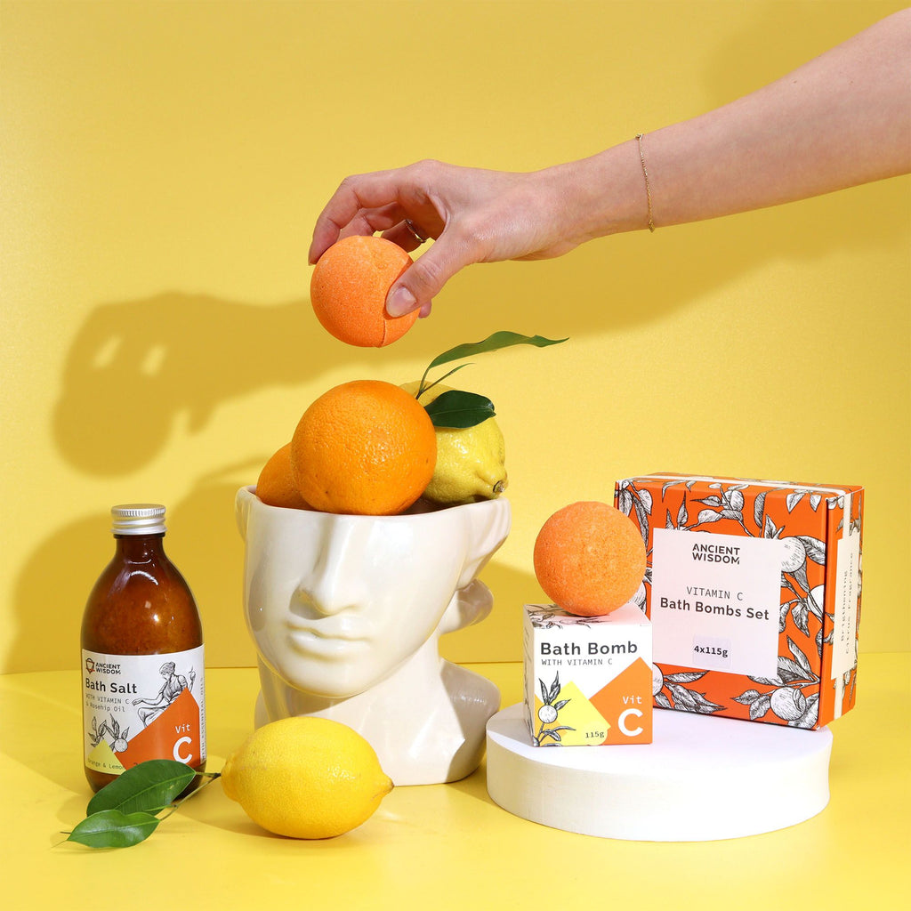 Vitamin C Bath Bombs - Aromatherapy Quartet | Velora
