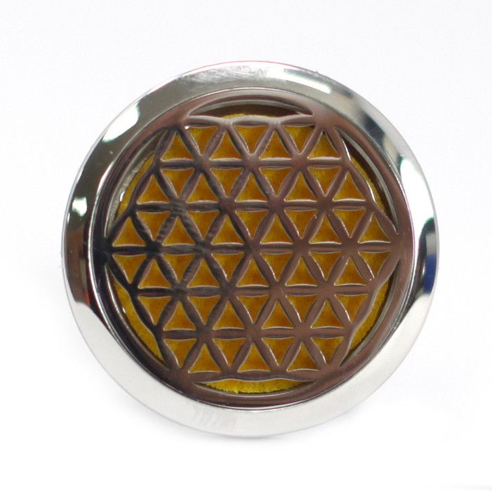 Flower of Life Car Diffuser Kit 30mm - Stainless Steel Locket | Velora