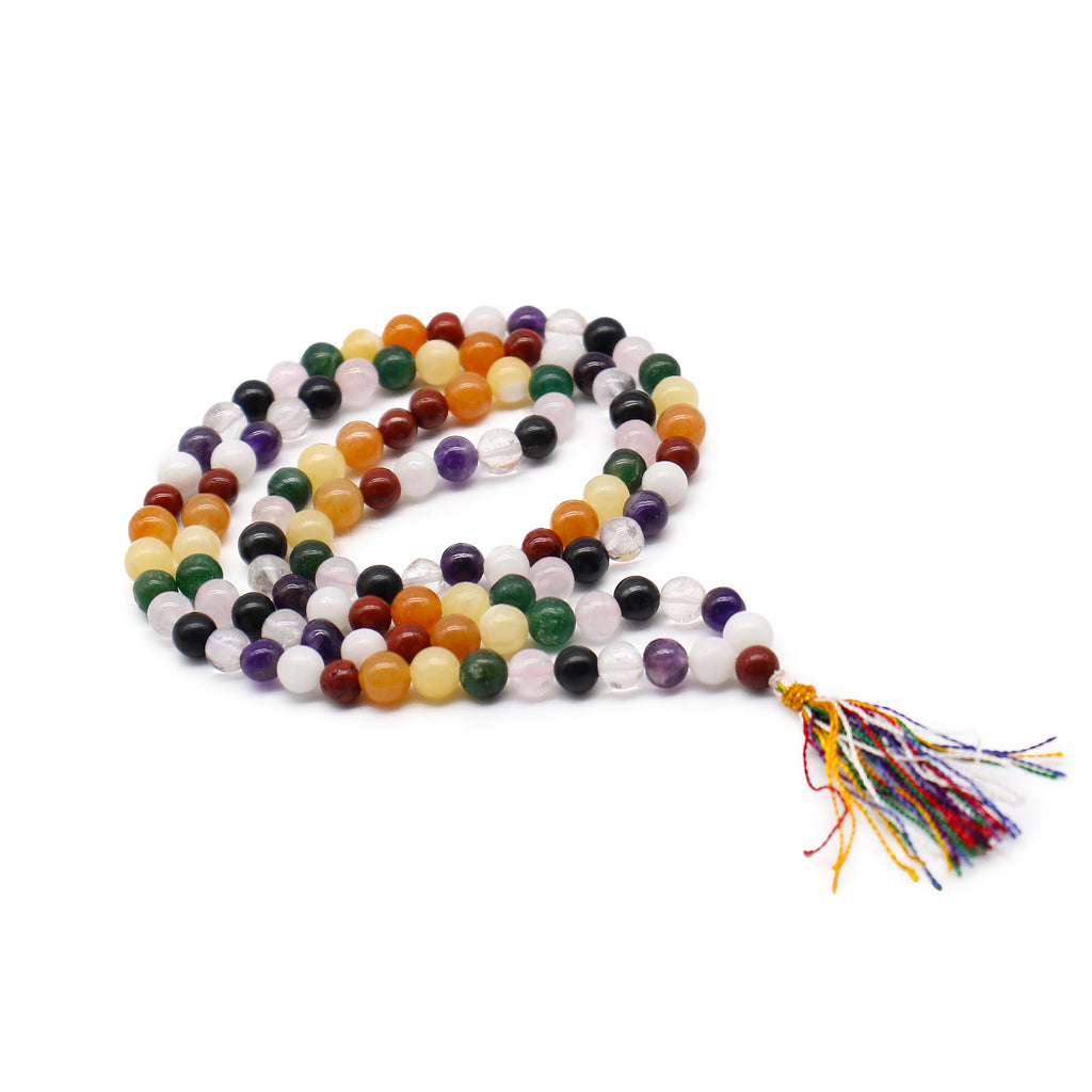 9 Planet Astro Mala Beads | 108 Bead Astrological Meditation Necklace