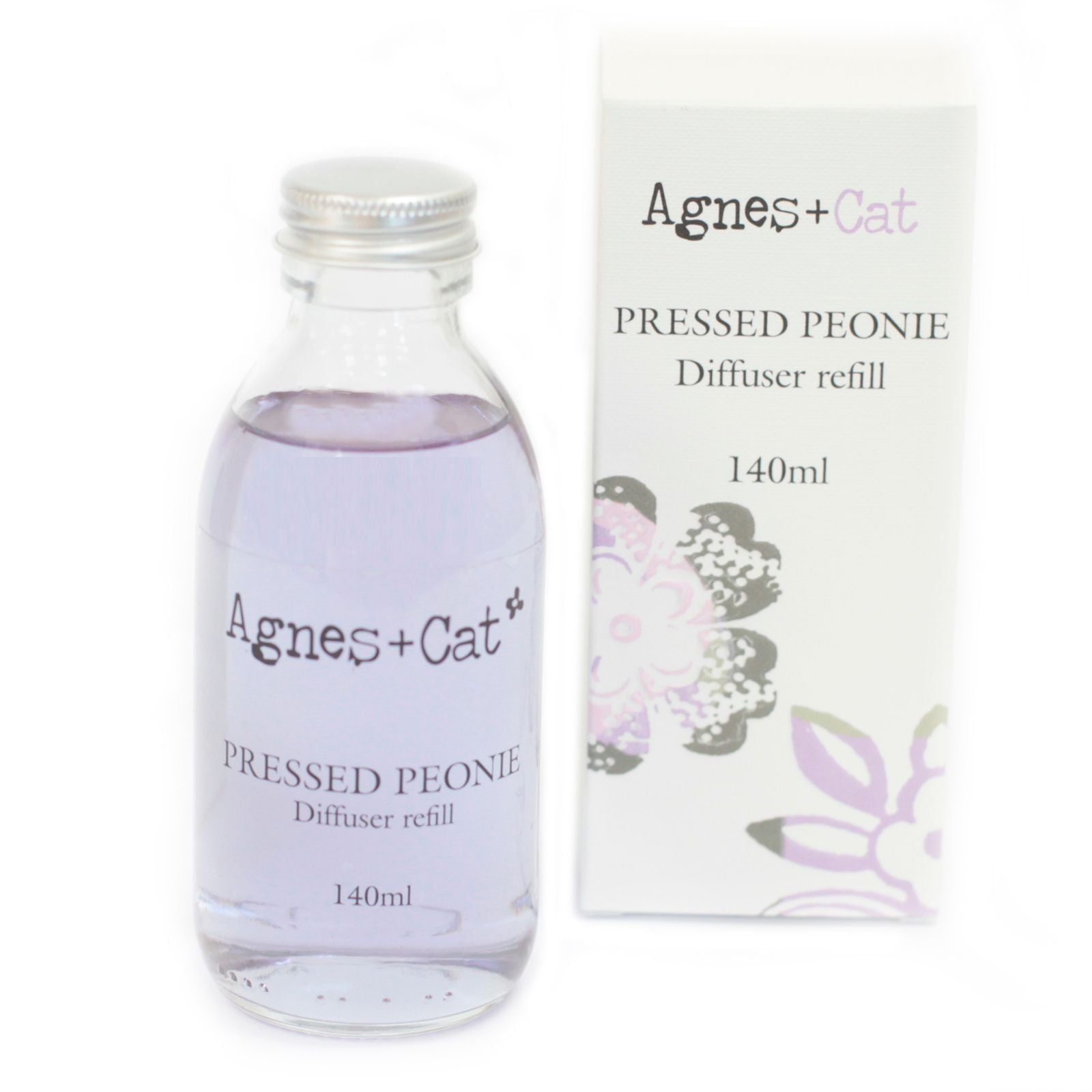 Agnes + Cat Reed Diffuser Refill - Pressed Peonies 140ml | Velora