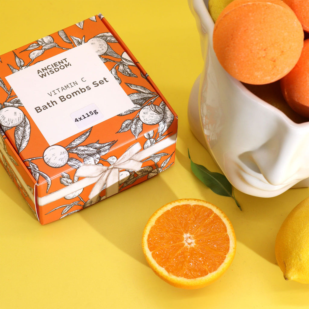 Vitamin C Bath Bombs - Aromatherapy Quartet | Velora
