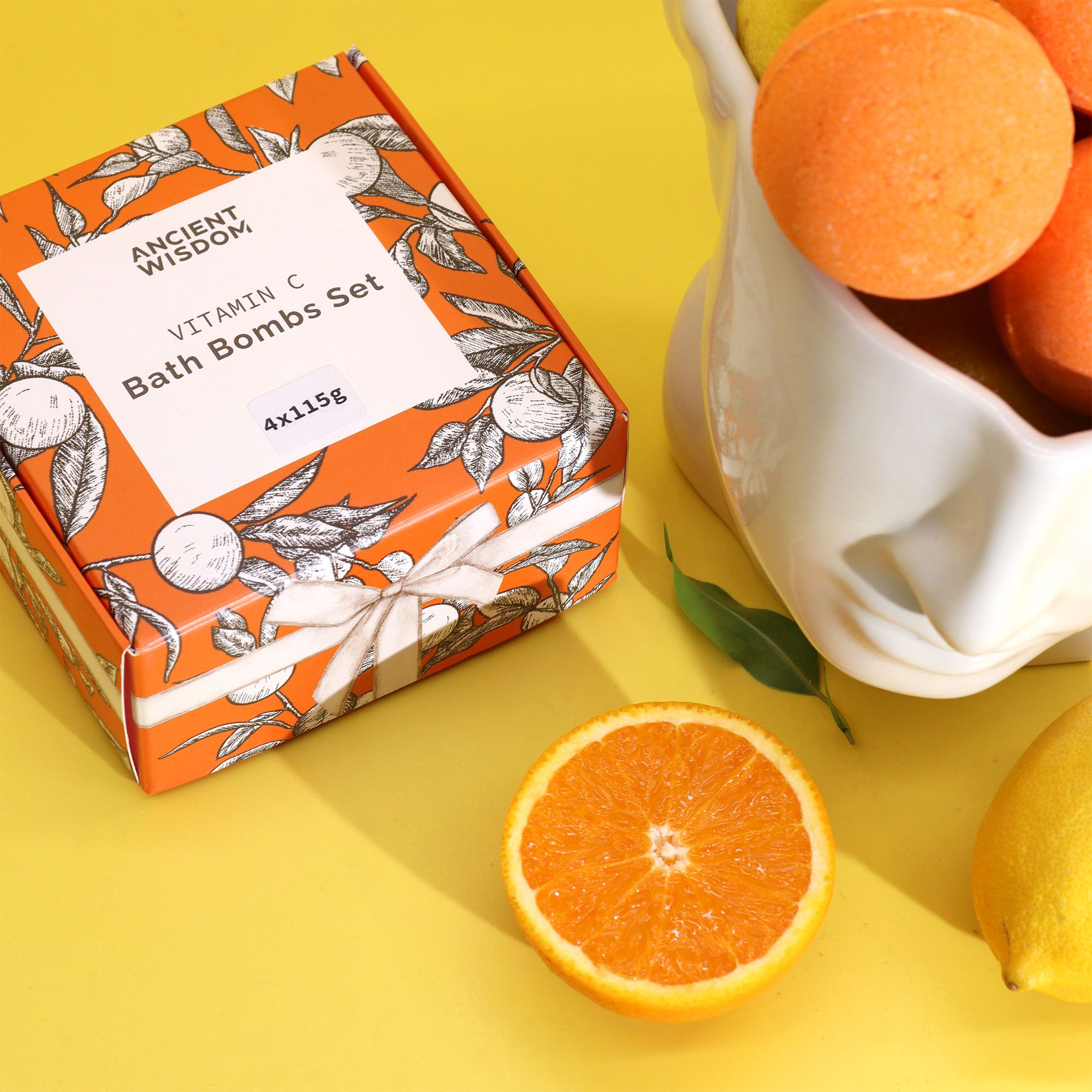 Vitamin C Bath Bombs - Aromatherapy Quartet | Velora