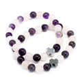 Gemstone Friendship Bracelets - Love | Amethyst & Rose Quartz | Velora