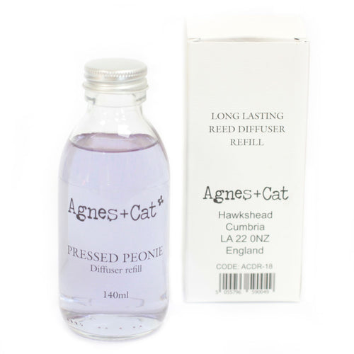 Agnes + Cat Reed Diffuser Refill - Pressed Peonies 140ml | Velora